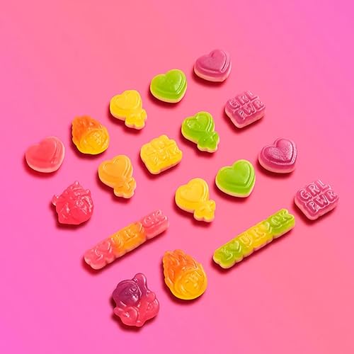 Miniatura 6 de Katjes She-Roes - Gomitas de caramelo a base de plantas, sabor a melocotón, limón, naranja, fresa, frambuesa y cereza, sin aceite de palma, sin