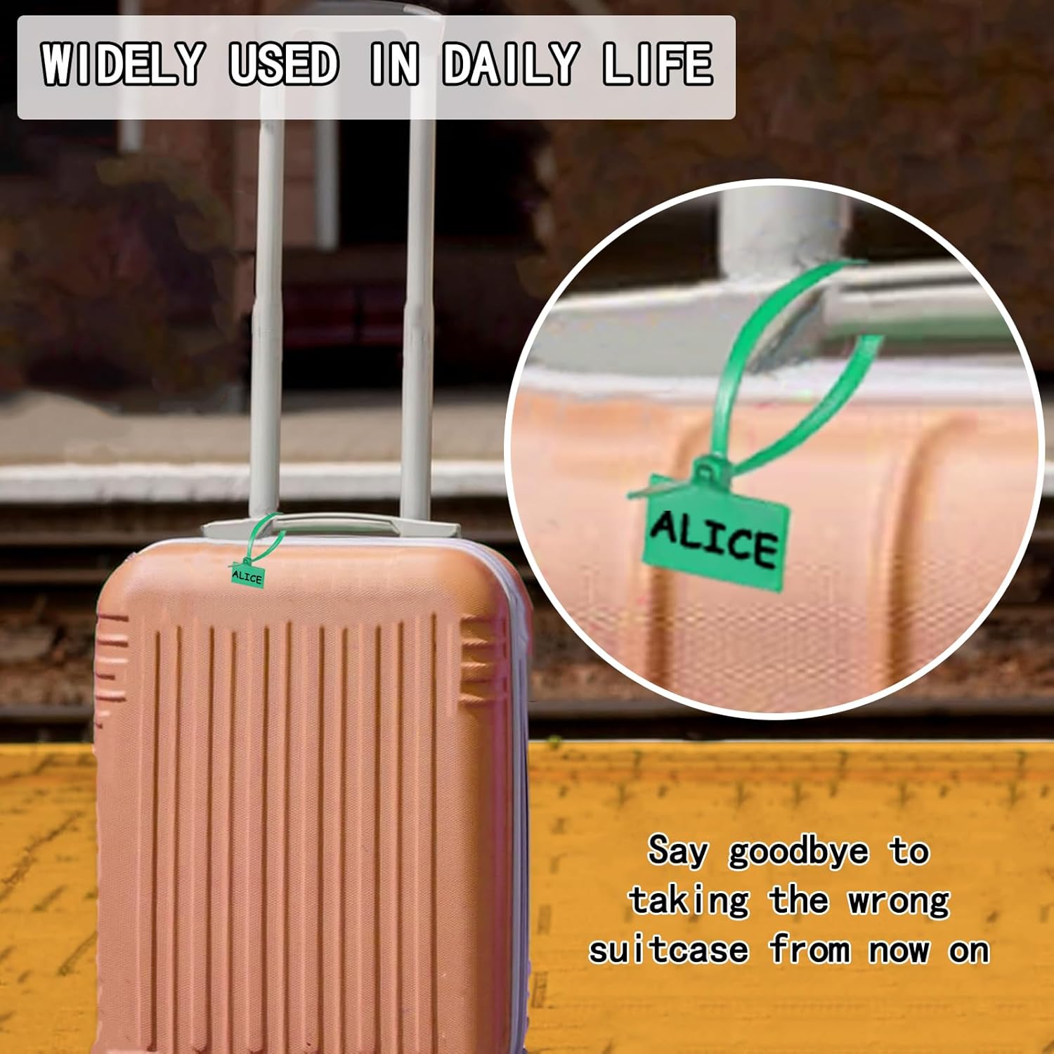 250pcs 6 inch Wire Zip Ties, Self-locking Nylon Cable Tags Labels, Multicolor Written-on Cable Mark Ties Zip Tie Tags for Wire Marking and Organizing - Image 6