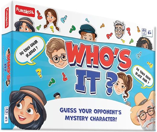 Funskool Who's It, Strategy Game, Board Game for Kids, Adults, Families, Educational, Fun, 2+ Players, Family Fun, Learnin...