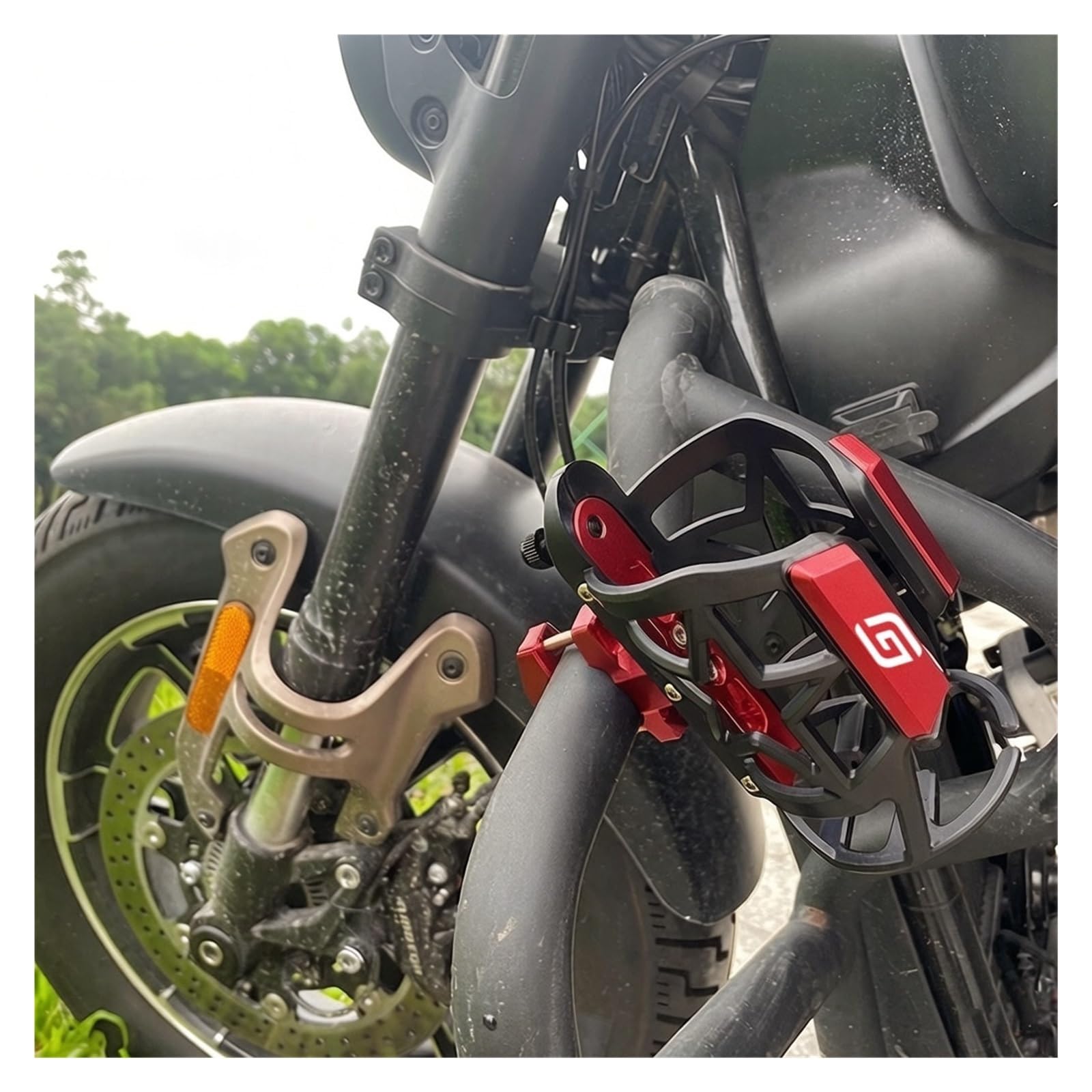 Soporte cantimplora motorizada para Gas EC300 Portavasos Motocicleta: Soporte Botellas De Agua Y Vasos