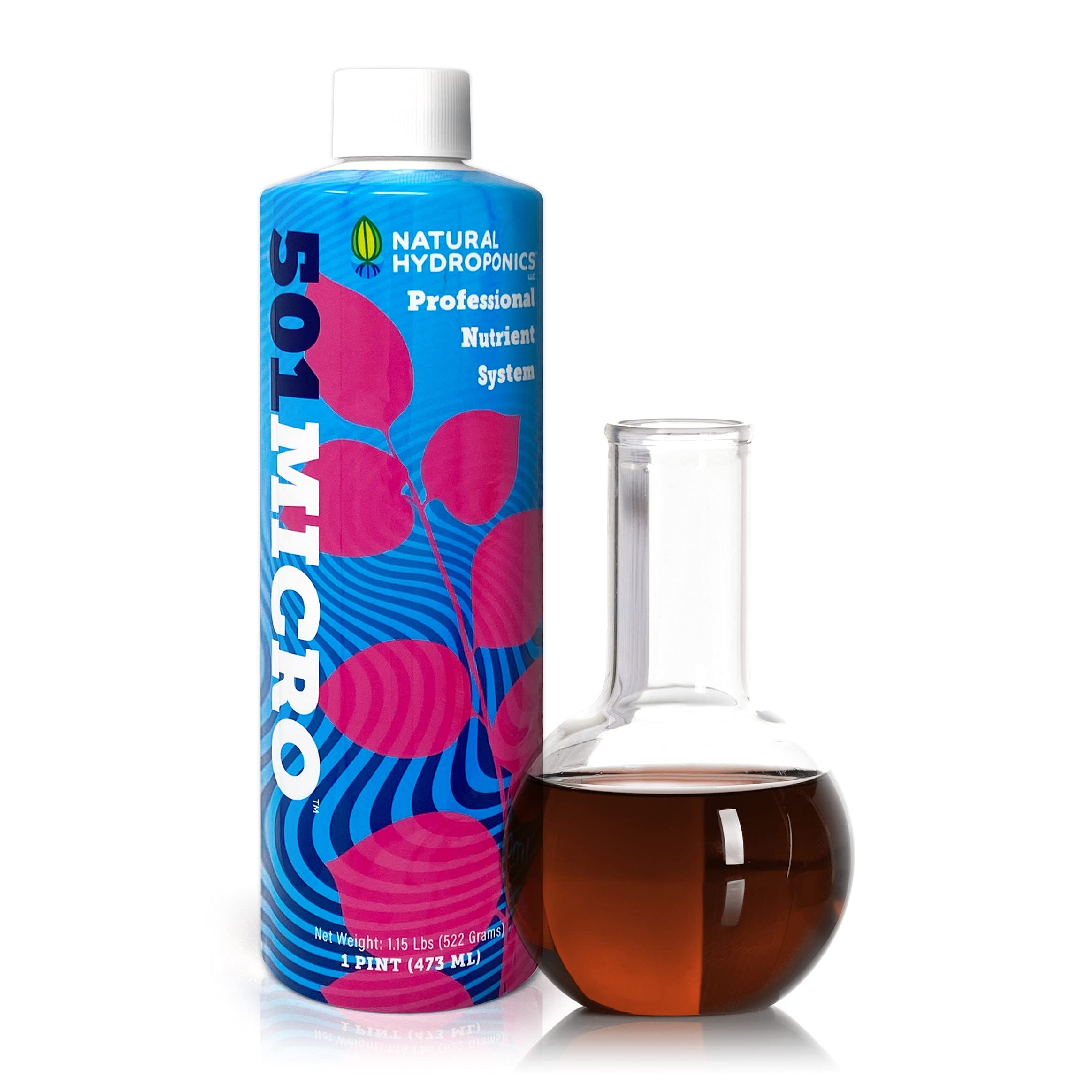 Natural Hydroponics 501MICRO Nutrient Concentrate for Rapid Growth (1-Pint - Part of The Professional Nutrient System)