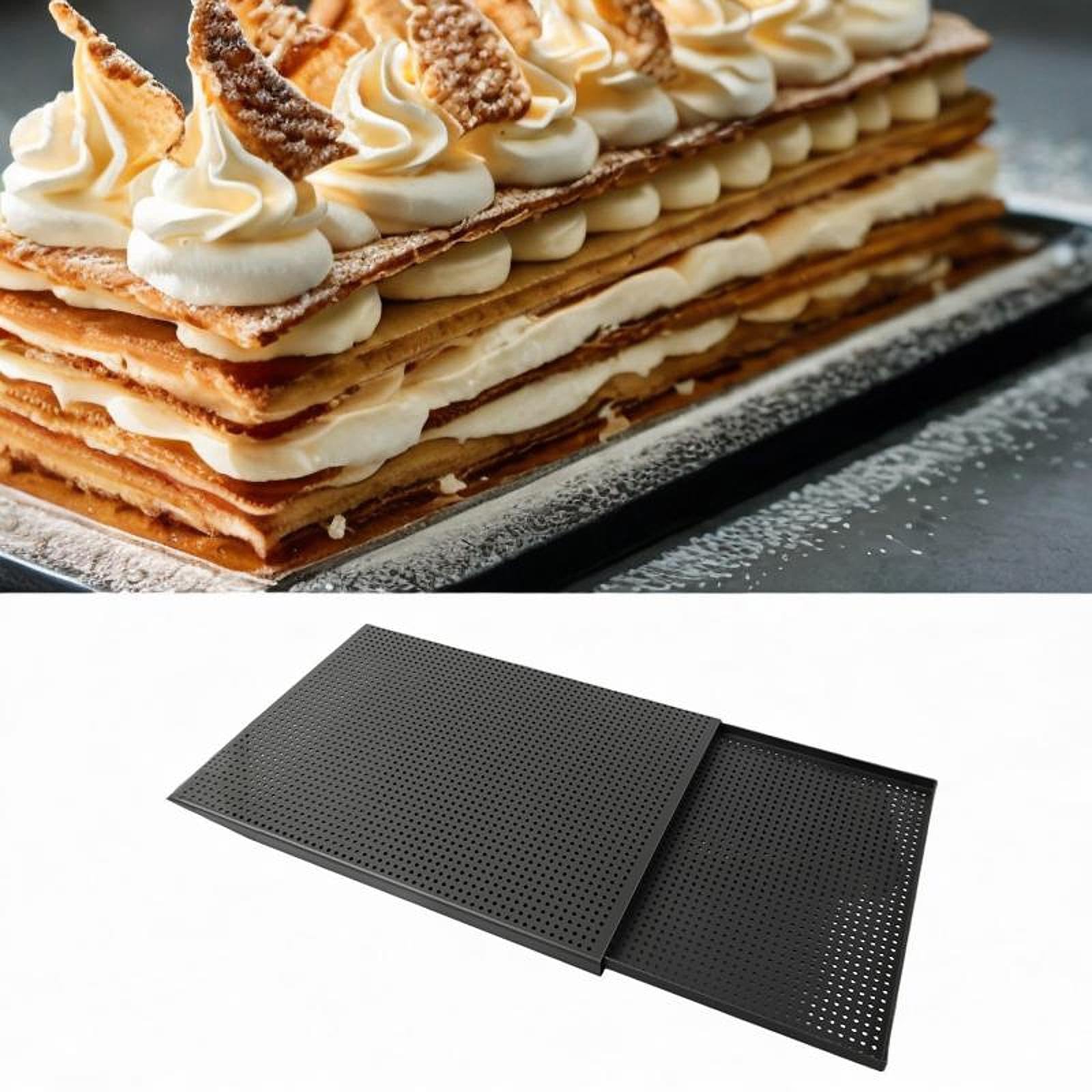 Antihaftbeschichtetes 2-teiliges Napoleon Pastries Bakewares Set Konstruktion aus gehärtetem Aluminium für müheloses Lösen und gleichmäßiges Backen Backblech Set