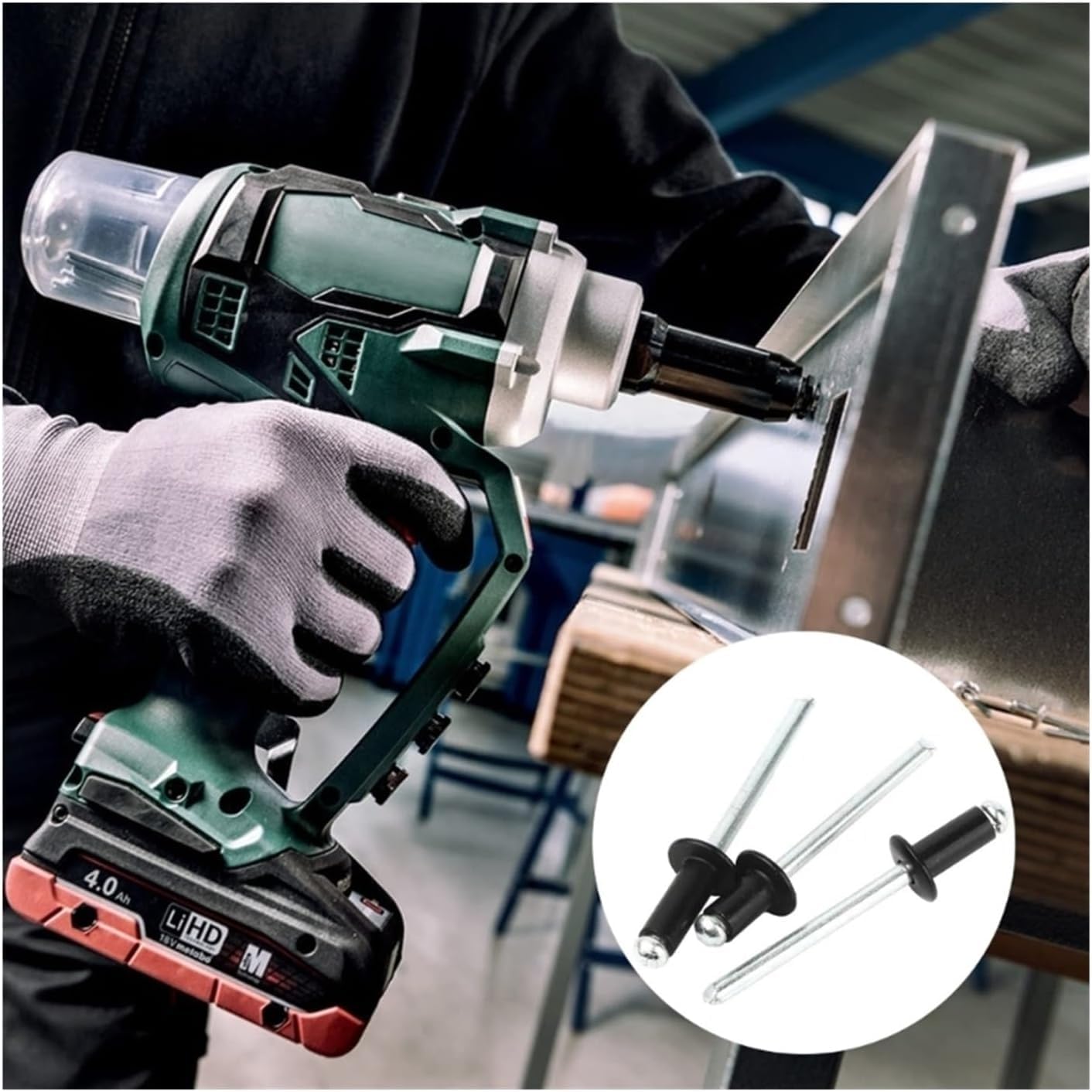 Rivet aveugle à sertir, Rivets aveugles en aluminium à tête bombée Pop-Rivets M2.4-M4 120 pièces