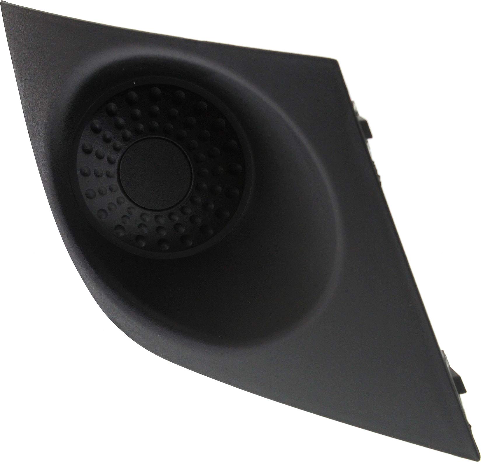 Evan Fischer Fog Light Cover Compatible with 2007-2012 Nissan Versa Black Front, Passenger Side NI1039111