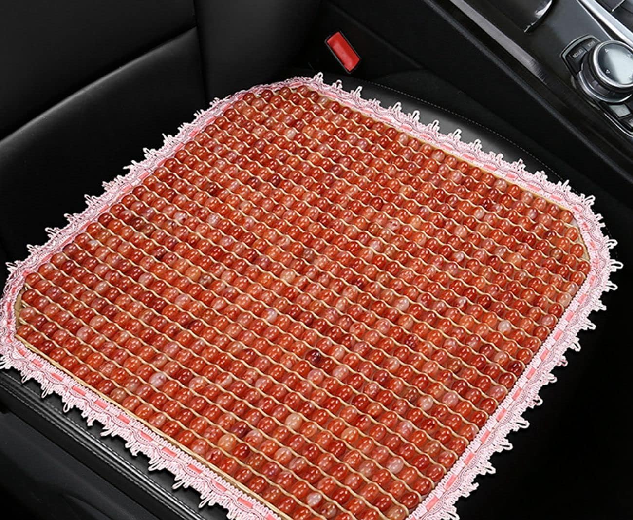 1Pcs Wood Wooden Ball Wooden Beads Wooden Ball seat pad Square pad car seat Wooden Bead Cushion Wooden Ball seat pad seat Cover seat mat seat pad