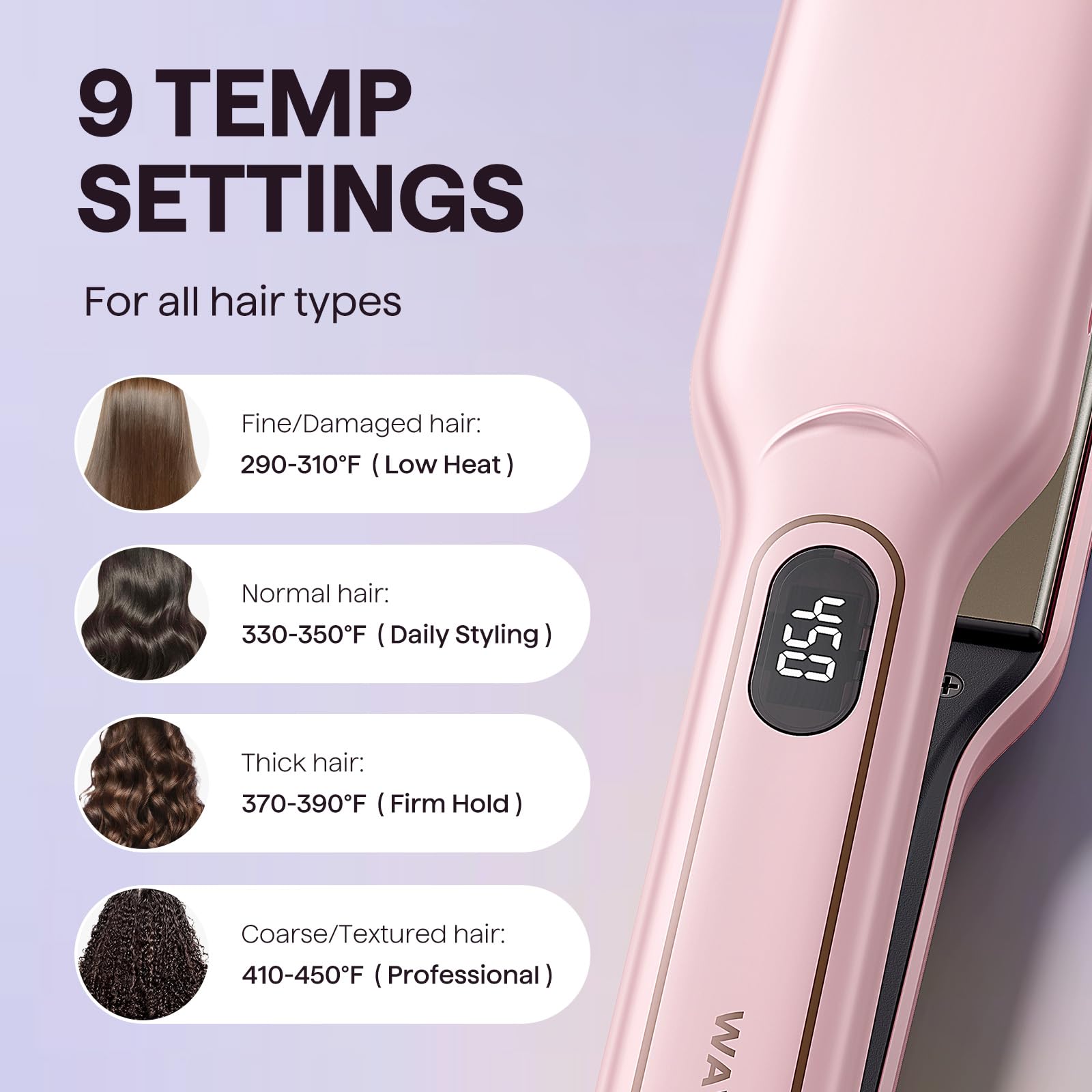 Amazon.com : Wavytalk Wet to Straight Hair Straightener, 1.75 Inch