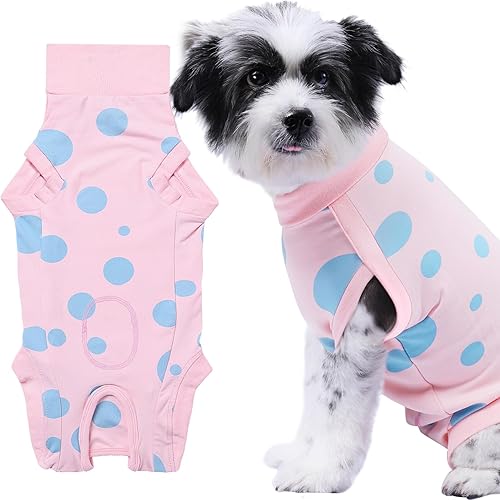 Miniatura 6 de Traje de recuperación de cirugía para perros, ropa protectora poscirugía con agujero para orina, chaleco quirúrgico unisex para mascotas para el