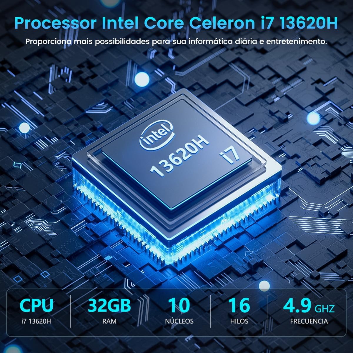 Notebook i7 13 Geração 32GB RAM 1TB SSD RTX2050 Ddr4 16in
