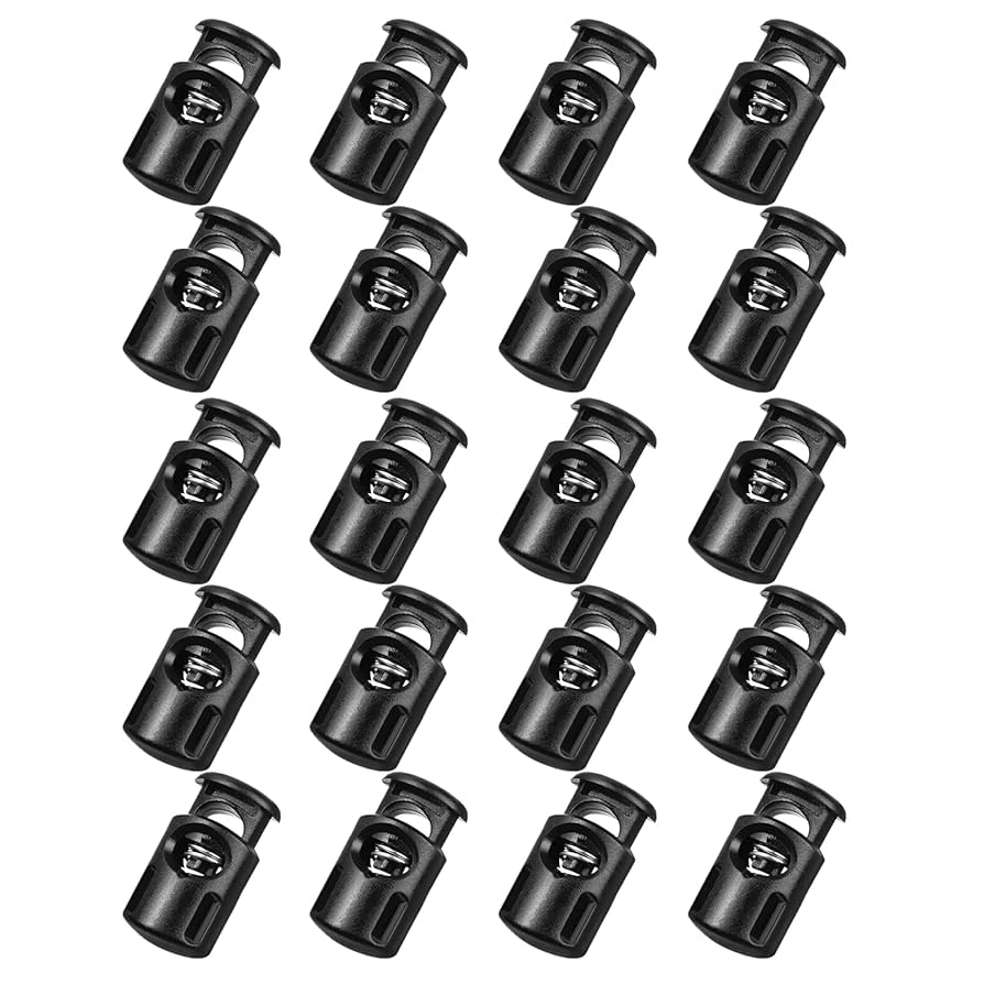 Amazon.co.jp: HAHABEBY コードストッパー 20個 樽型 穴9mm