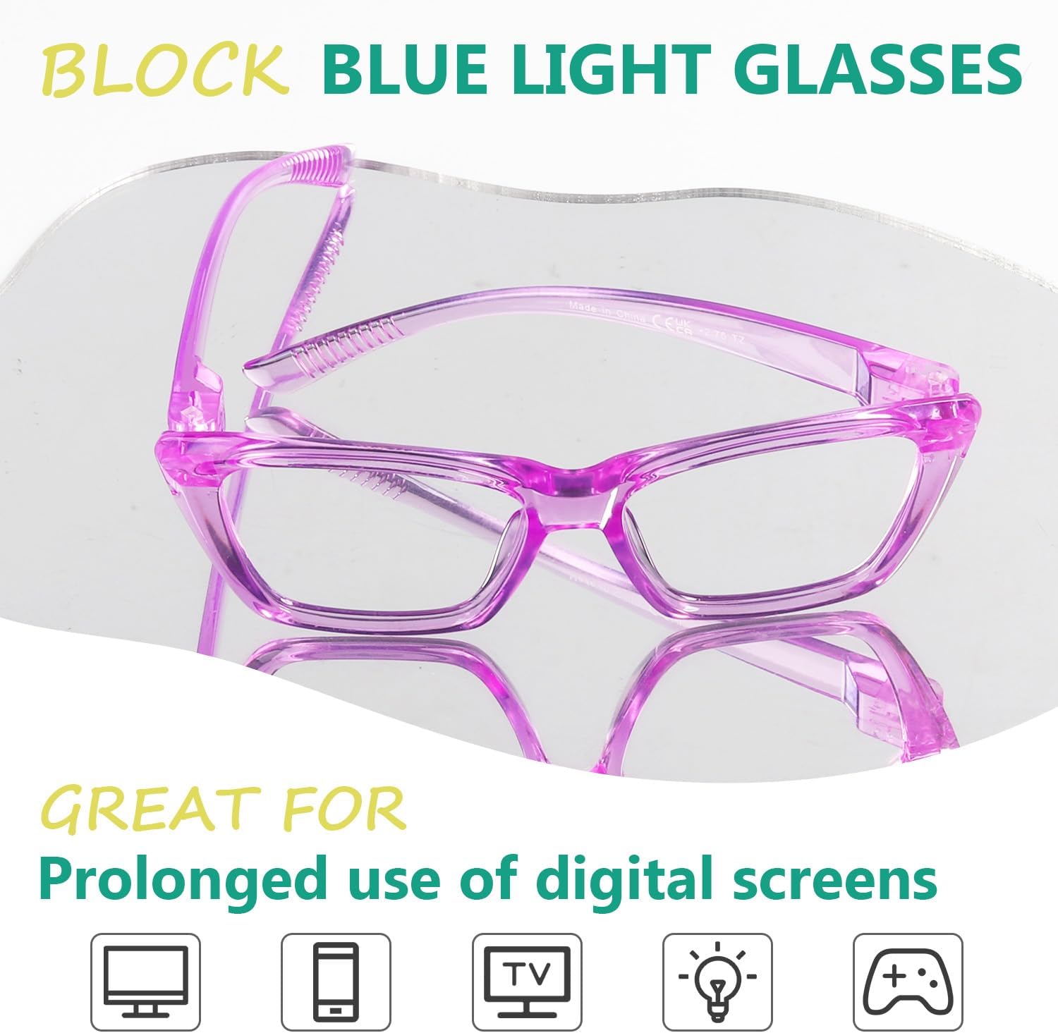Eyekepper 6 Pack Metalless Blue Light Blocking Reading Glasses with Screwless Spring Hinges Cat Eye Computer Readers