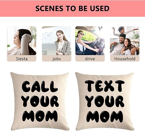 Miniatura 4 de Divertida funda de almohada para llamar a tu mamá, esencial para la habitación de la universidad, para niñas, niños, niños, estudiantes, regalos