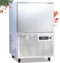 Commercial Blast Chiller 5 Trays, Shock Freezing Blast Chiller & Freezer Heavy Duty, Flash Freezer for Ice Cream, Seafood, Desserts, Meat-Lowest Temperature -40°C