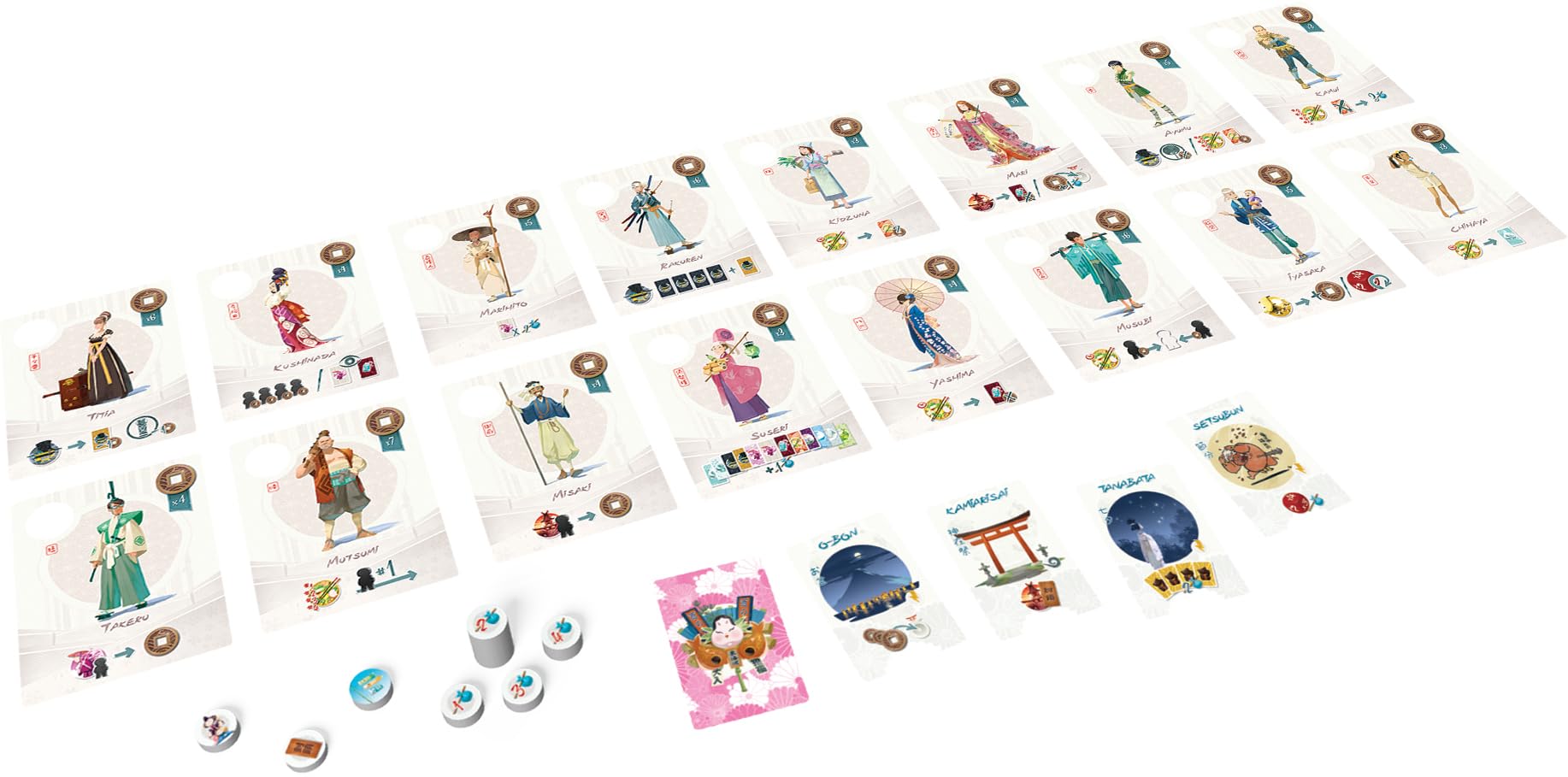 Asmodee Funforge Tokaido 5º Aniversario – Extensión: Matsuri – Juegos de Mesa – Juegos de Mesa – A Partir de 8 años – 2 a 5 Jugadores – Versión Francesa