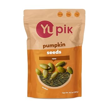 Yupik Raw Pumpkin Seeds, Shelled Kernels, 10.1 Oz, Kosher, Gluten-Free, Raw Seeds, Unsalted, Unroasted, No Shell, Nutritious & Healthy Snacks, Rich in Copper & Magnesium