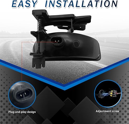 Miniatura 4 de Luces antiniebla compatibles con Chevy Malibu 2013 2014 2015 2016 Chevrolet Malibu Limited, luces antiniebla delanteras transparentes, interruptor y