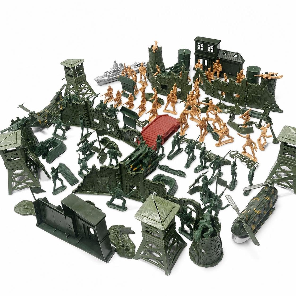 Set di figure militari per bambini, giocattolo militare con accessori, stile to 1