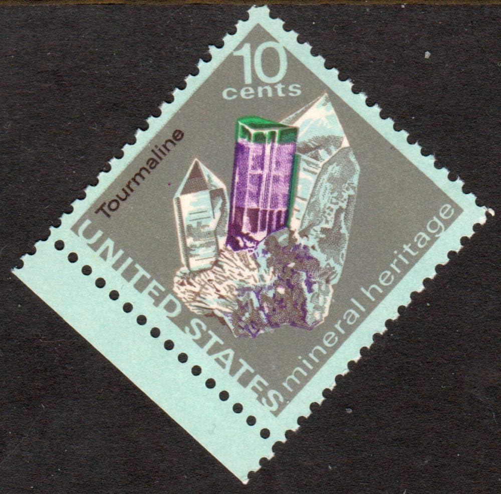 1974 10?? Tourmaline U.S. Diamond Shaped Postage Stamp