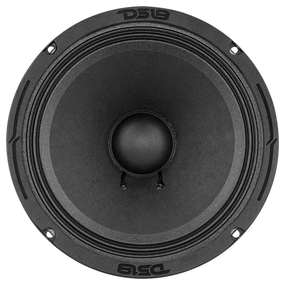 DS18 1 8PRO300MB-4 20 cm, 200 mm, 8 Zoll Durchmesser, mittlerer Basslautsprecher, 150 Watt RMS und 300 Watt Max, 4 Ohm Impedanz, 97 dB Spl, Autotüren, 1 Stück