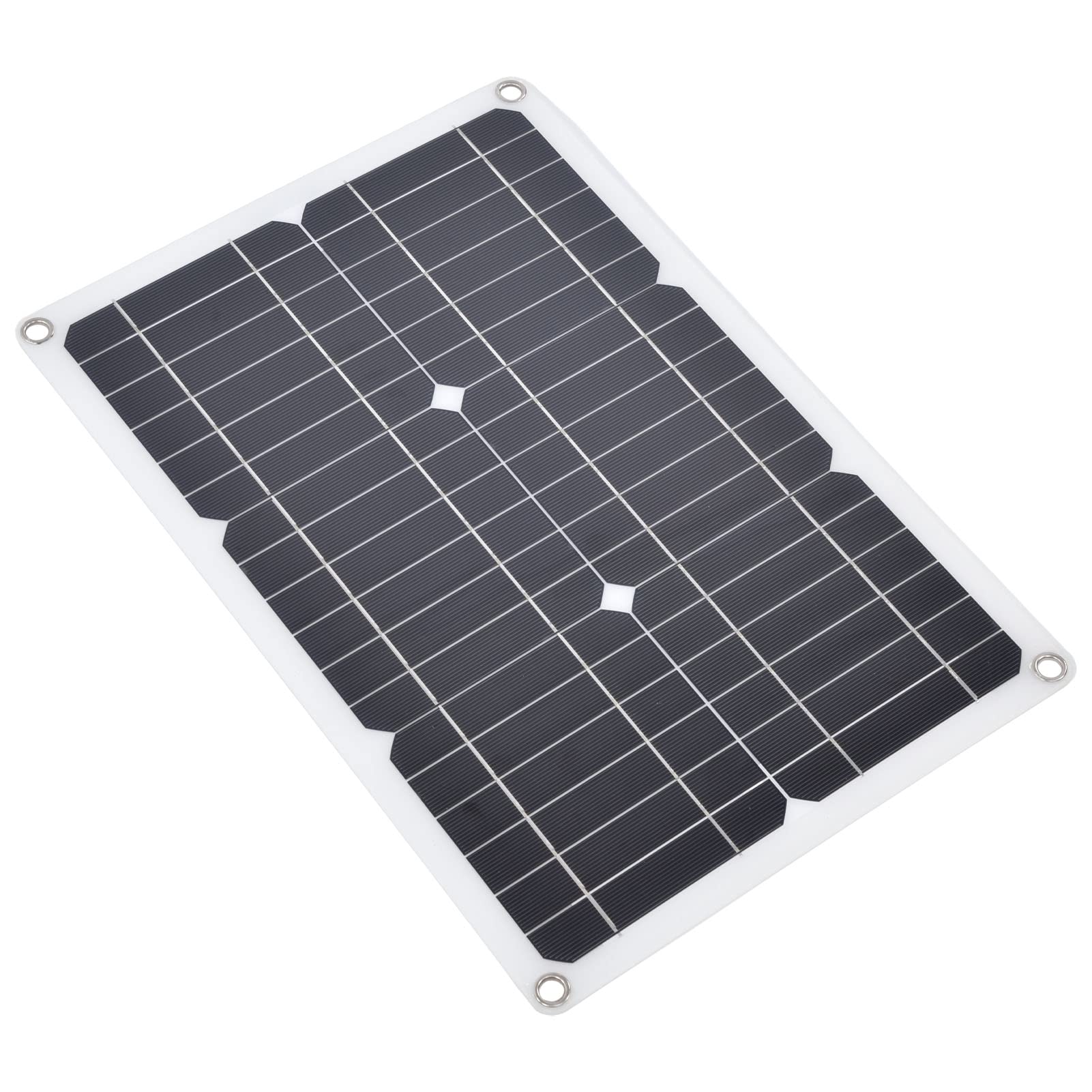 Domary Pannello Solare Monocristallino da 20 W con Doppia Uscita USB e Controller da 10 A per Serra per