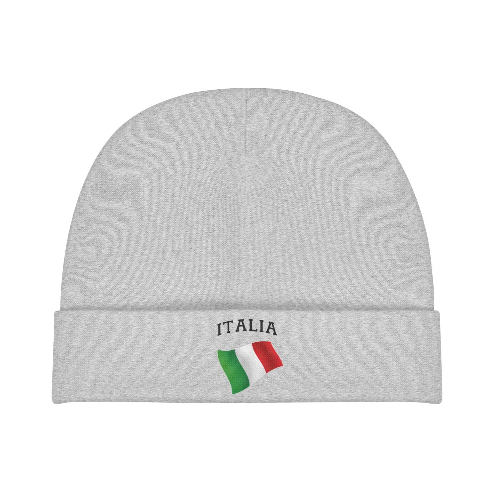 HaiRui YunDa Italia Italy Italian Flag Baby Beanies Cap Children's Winter Knitted Hat Toddler Warm Infant Knit Hats Gray