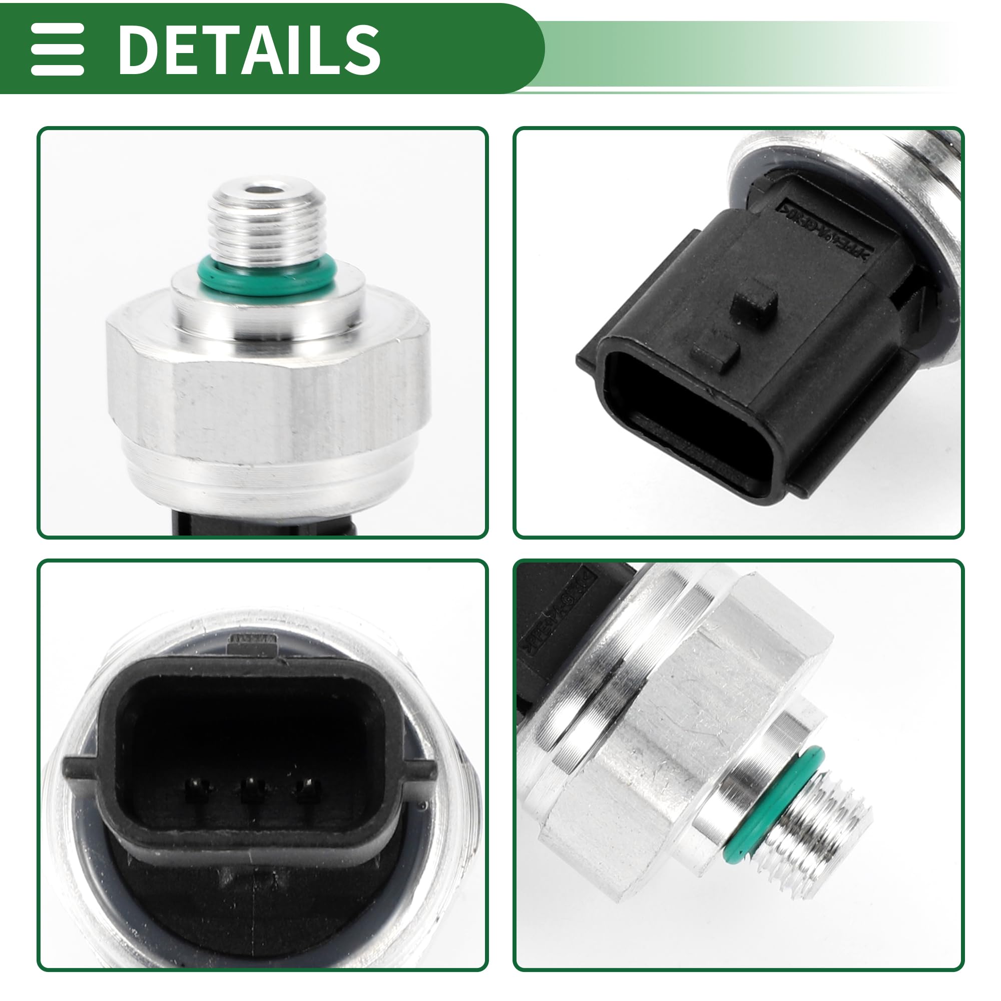 Motoforti Capteur De Pression Climatisation Pour Renault Scenic 10-12 1pc | Matériau: Plastique,Métal, Couleur: Noir, Tension: 12V, Température: -40~135℃, 3 Broches, OE: 921361722R/921366801R