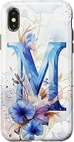 Vista 5 de Funda floral para iPhone 16 Morning Glory September Birth Flower Initial Letter M
