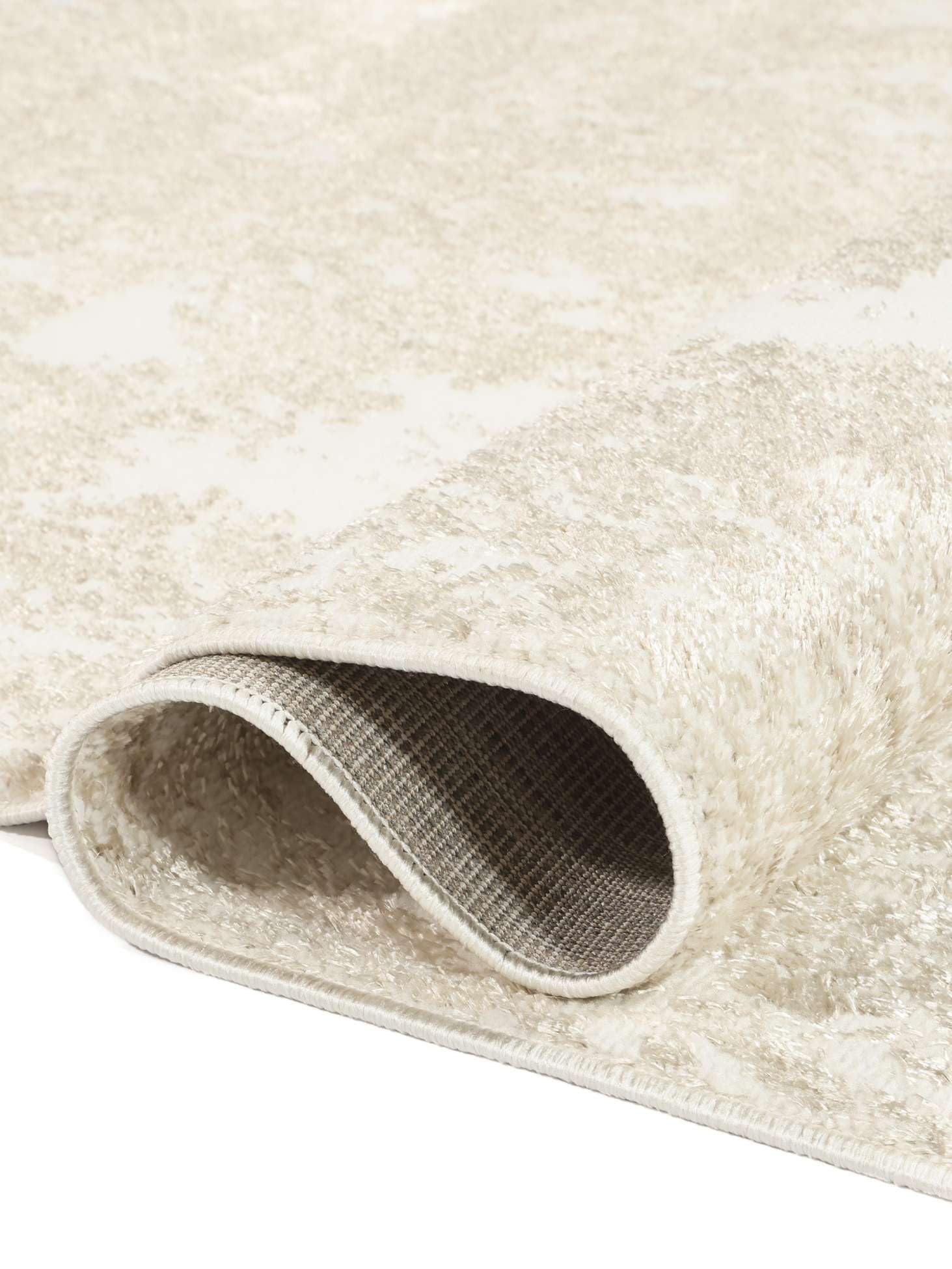 RugVista Sterling, Tapis, Modernes, 200 x 300 cm, Rectangulaire, Poil Moyen, Salle de séjour, Chambre, Nettoyage à Sec Seulement, Blanc/Clair Beige