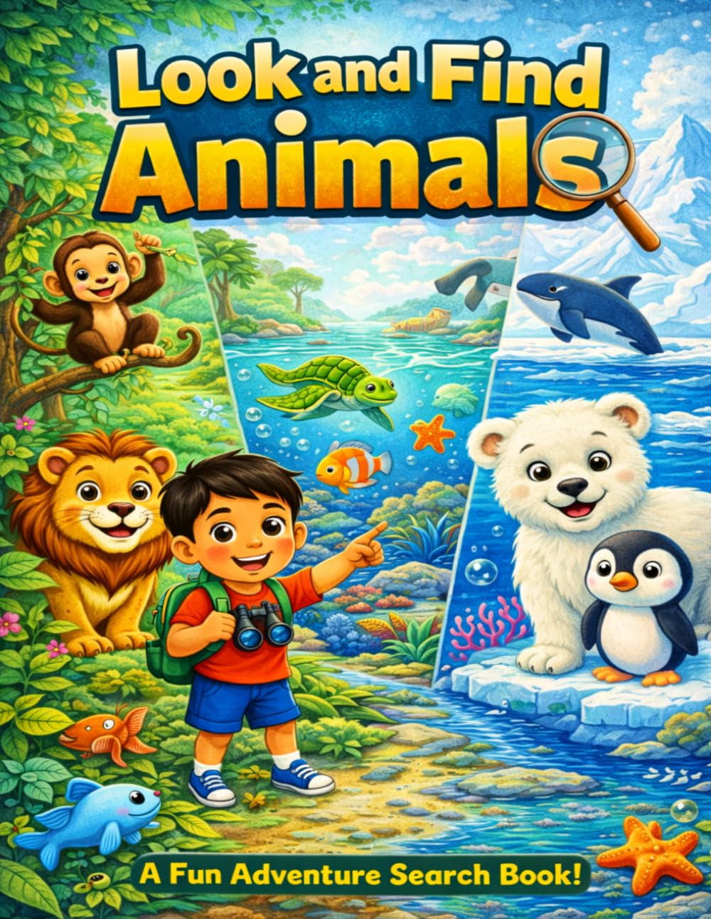 Look And Find Animals: Seek, Spot & Count - A Fun Search Adventure!