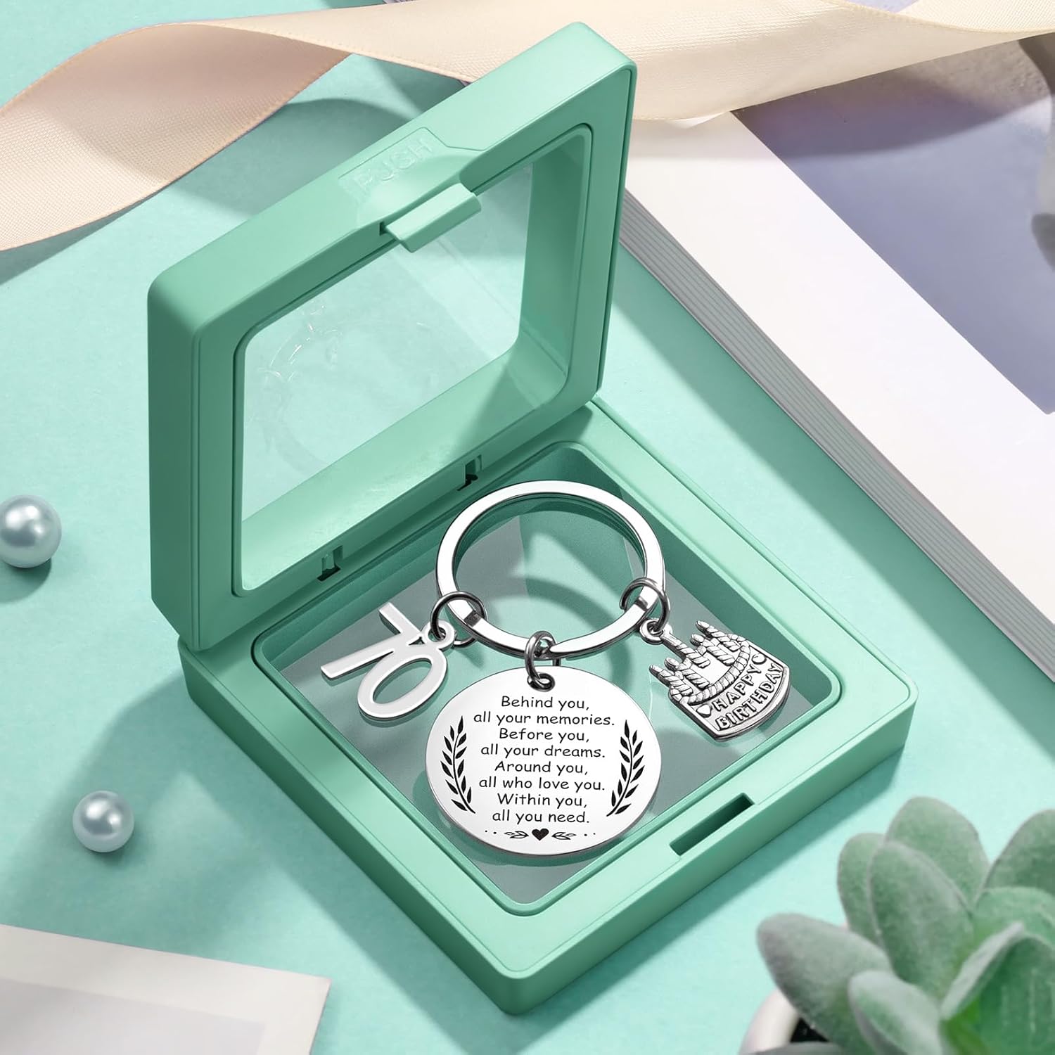 70th Birthday Gifts for Women, Unique 1956 Birthday Gifts for 70 Year Old Women Birthday Gifts Basket, Fabulous 70th Happy Birthday Gift Idea for Mom Lady Sister Friend Wife Grandma w/Canvas Tote Bag - Image 8