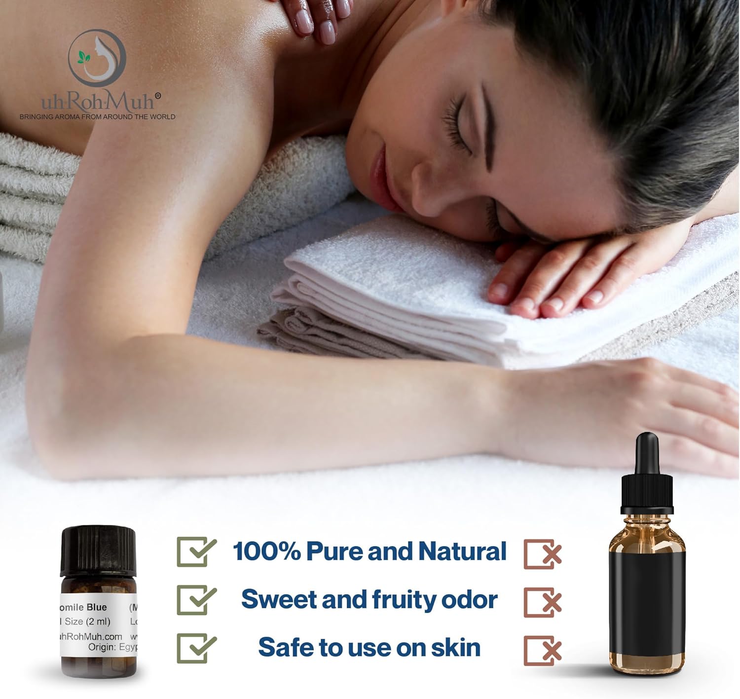 Certified Organic 2 ml German Chamomile Essential Oil from Egypt - (w/Orifice Stopper)
