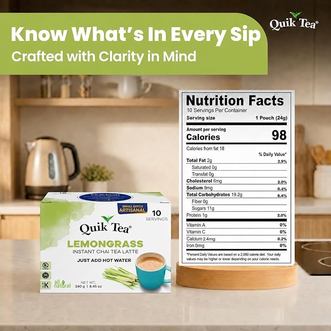 Mezcla de Té Chai Instantáneo Limoncillo 10 Sobres miniatura 2