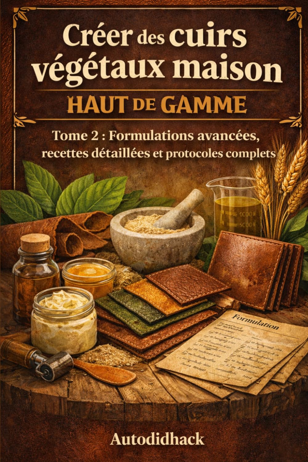 Créer des cuirs végétaux maison haut de gamme: Tome 2 : Formulations avancées, recettes détaillées et protocoles complets
