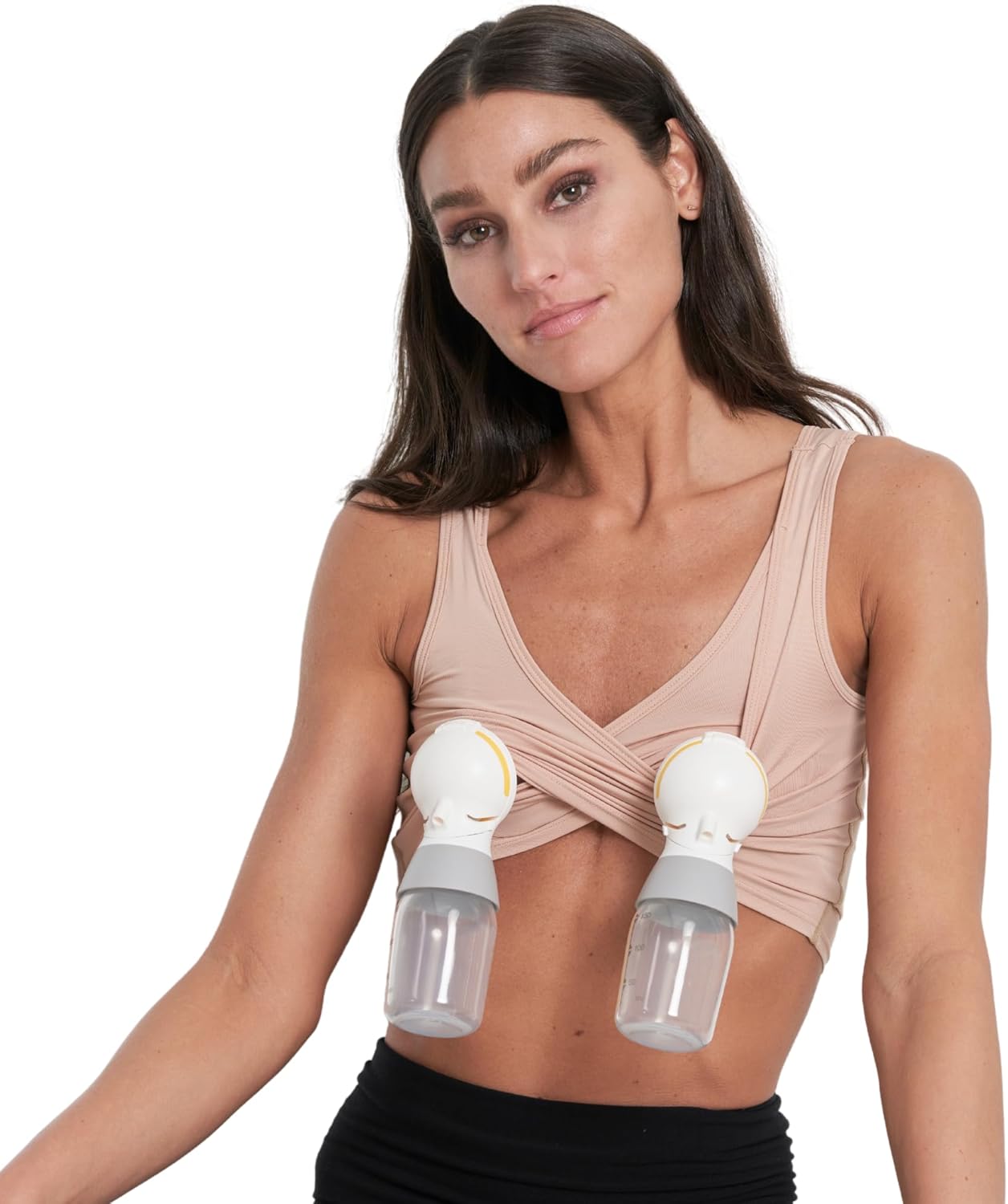 Larken Hands Free Pumping Bra for Breastfeeding | Breast Pump - Maternity Bras for Pregnancy, Pumping & Nursing Bra in One