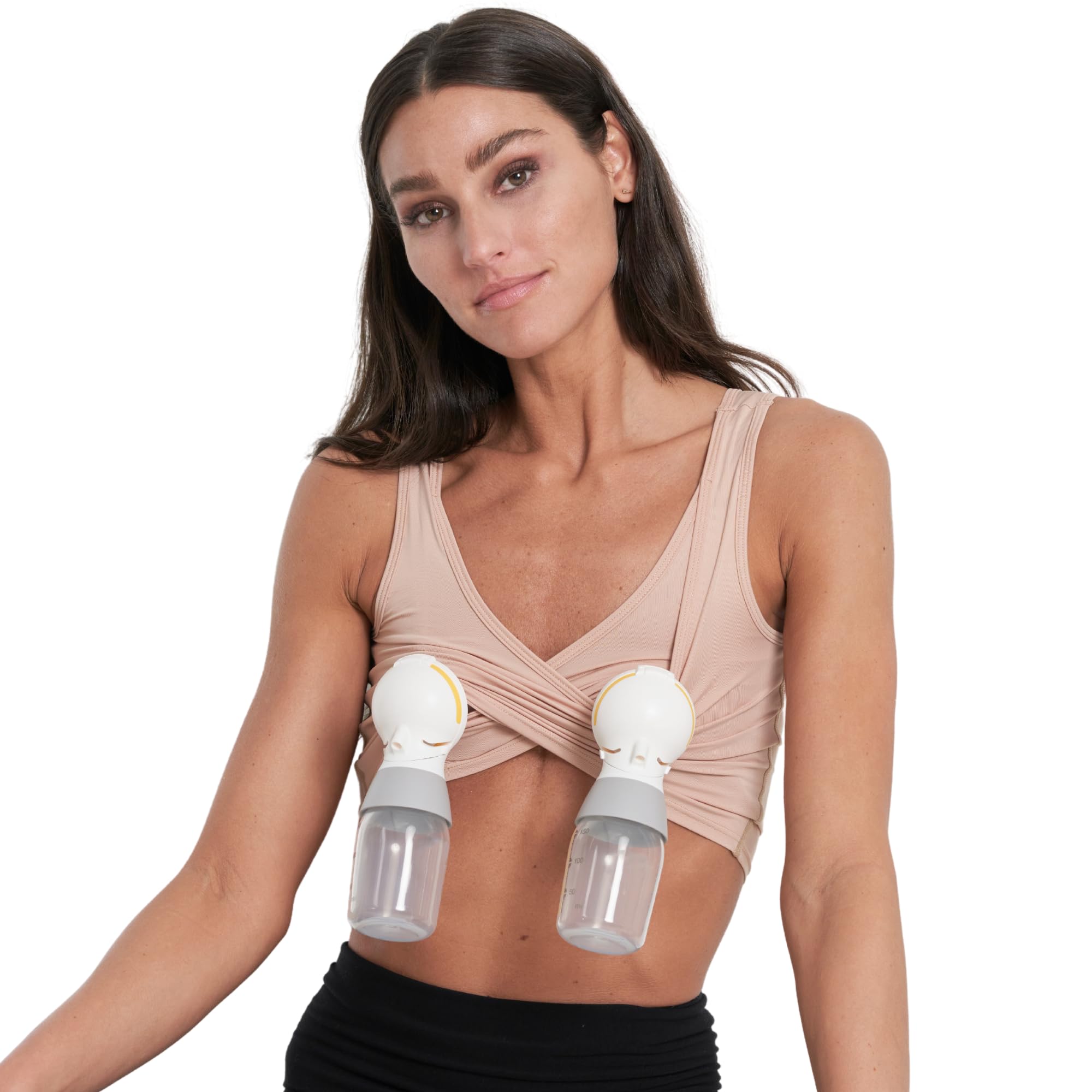 Larken Hands Free Pumping Bra for Breastfeeding | Breast Pump - Maternity Bras for Pregnancy, Pumping & Nursing Bra in One