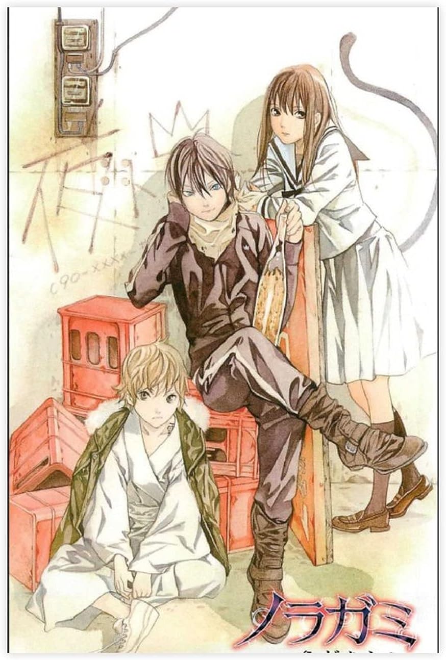 Anime Noragami 16 - Póster de lienzo para pared (30 x 45 cm)