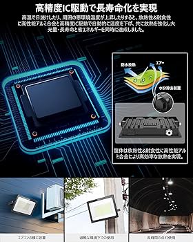 【最強の超爆光・超薄型】SUKITEN 投光器 led 屋外 作業灯 100W Amazon.co.jp: 【最強の超爆光・超薄型】SUKITEN 投光器 led