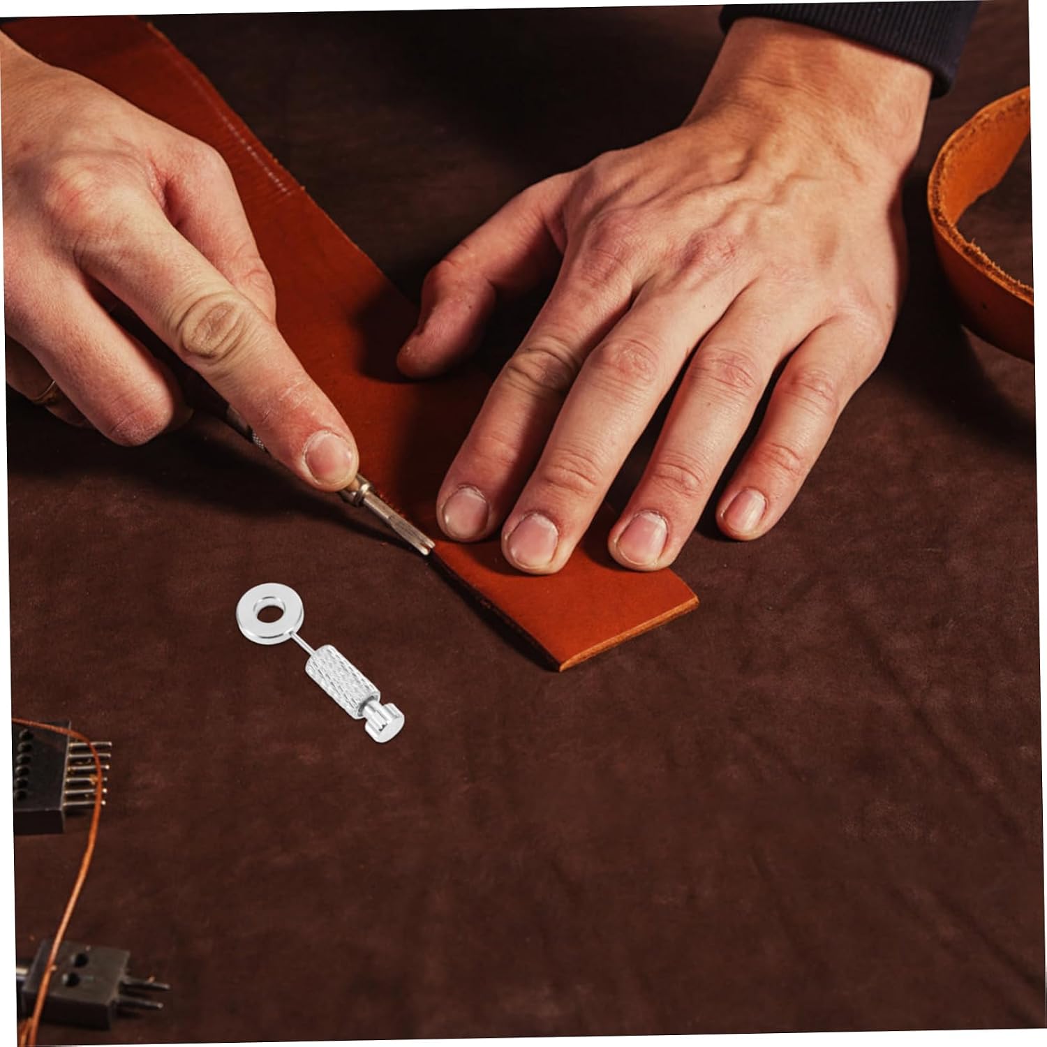 Anneome Leather Positioning Pins for DIY Crafts Accurate Stitch Alignment Tool for Leatherworking Suitable for Thicknesses and Easy to Use
