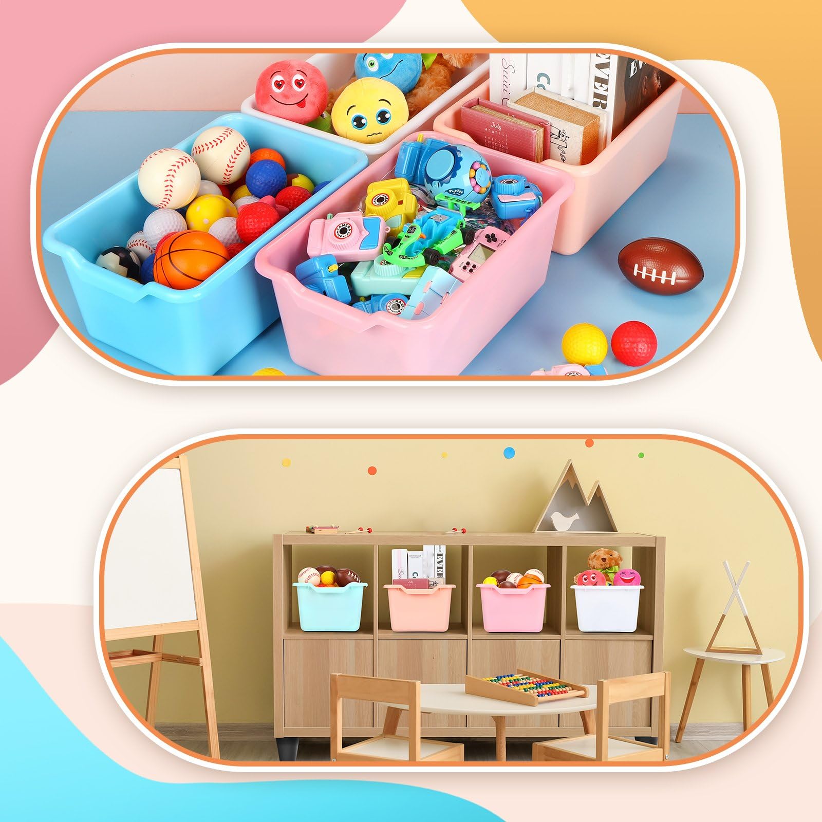 Colorful Cubby Bins - Classroom Storage -4