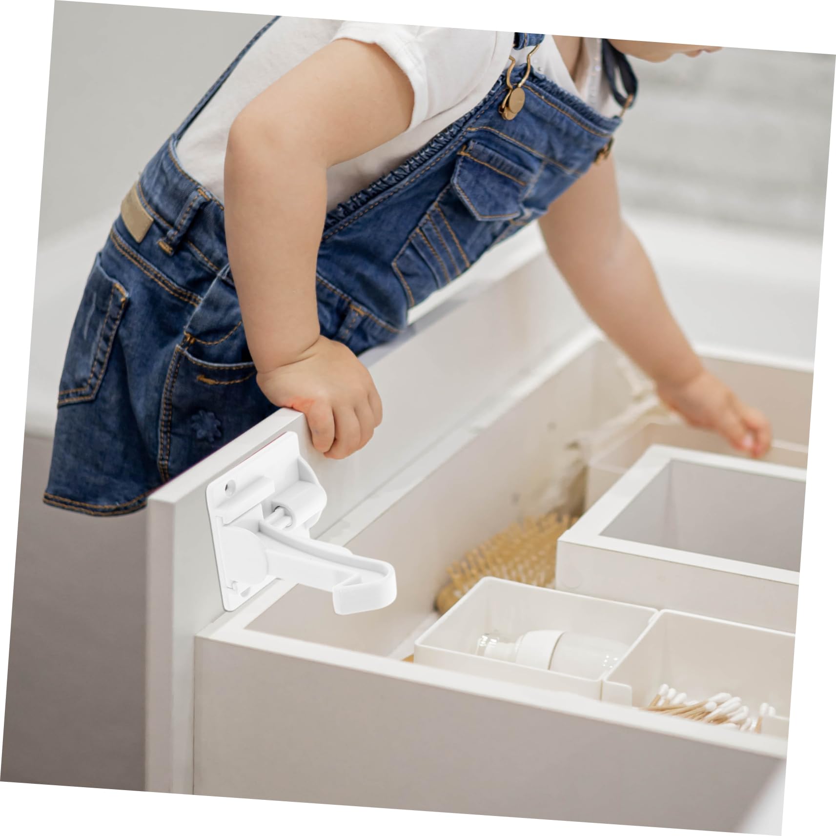 Cerraduras de Seguridad para Bebés para Armarios y Cajones 12 Piezas