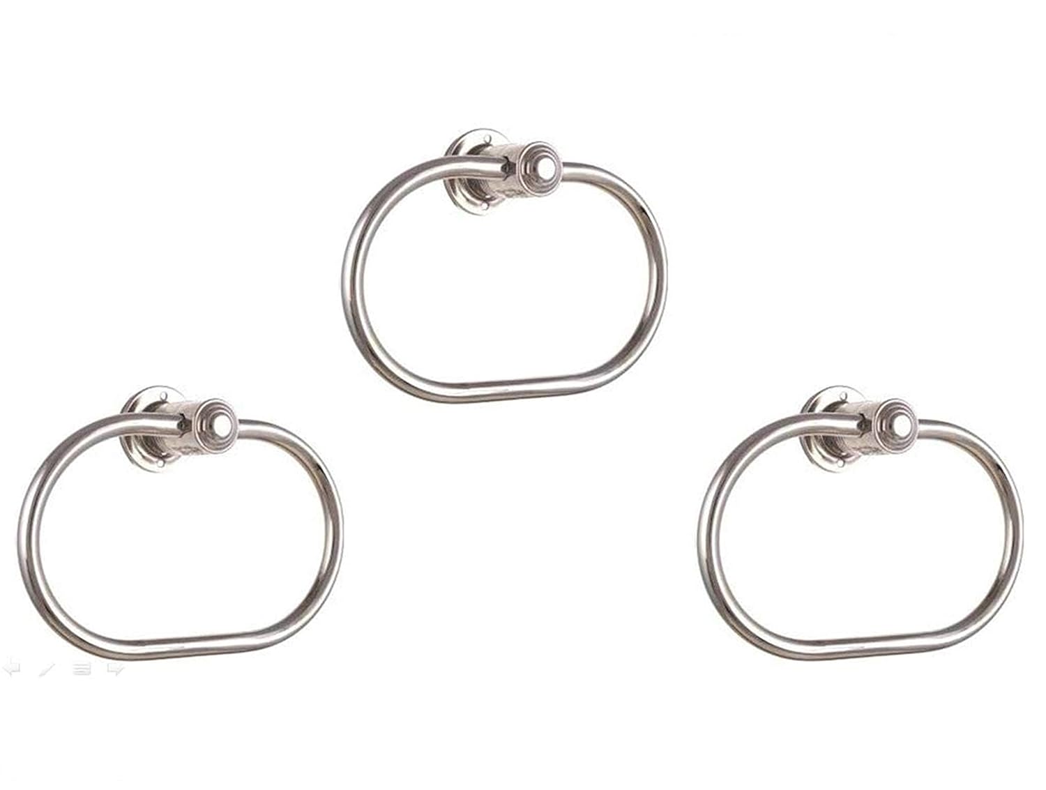 PlutoMax Stainless Steel Standard Size Napkin Towel Ring (Silver