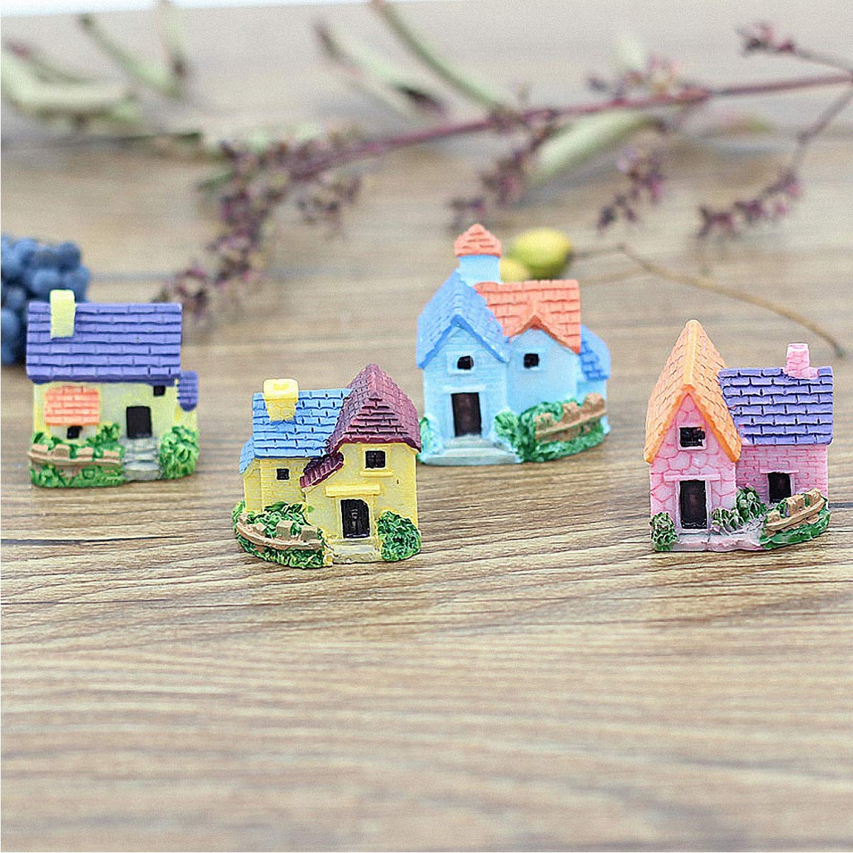 Cabilock – 70 Tuiles Miniatures En Terre Cuite – 1,7×1,65 Cm – Pour Maquette, Décoration, Jardin De Fées – Modélisme