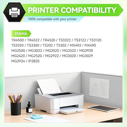 Miniatura 2 de PG-245 XLCL-246 XL Paquete Combo de Alta Capacidad para Canon 245XLNegro y 246XLColor para Canon Pixma MX490, MX492, MG2522, TR4520, MG3022, MG2520,