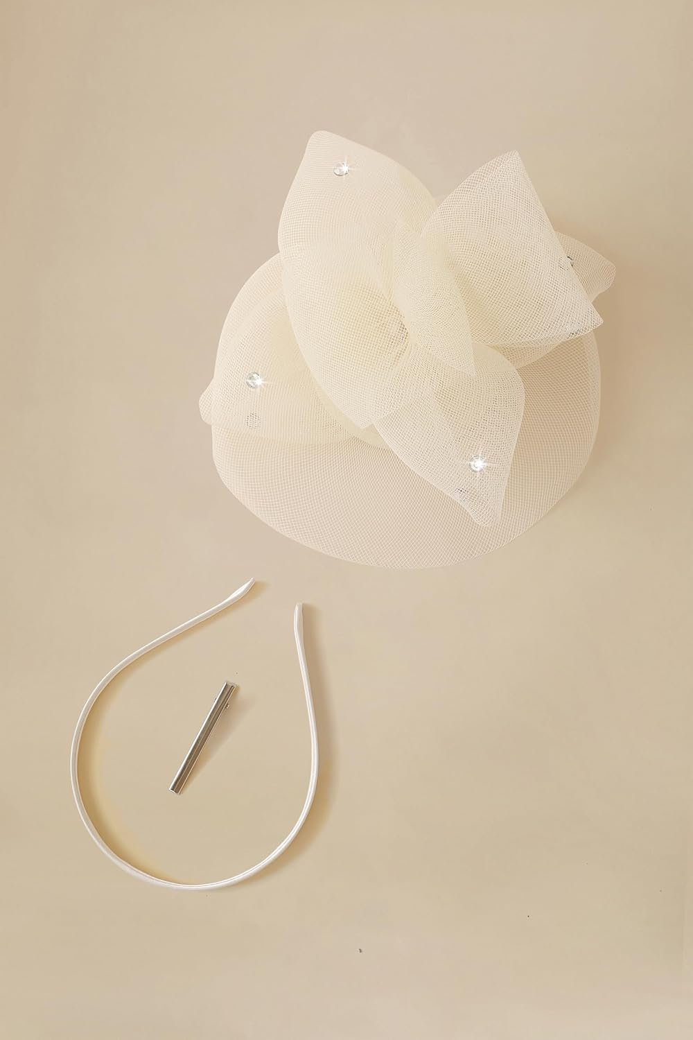 Fascinators Hats for Women - Kentucky Tulle Derby Tea Party Pillbox Hat for Cocktail Wedding Party with Hair Clip - Image 3