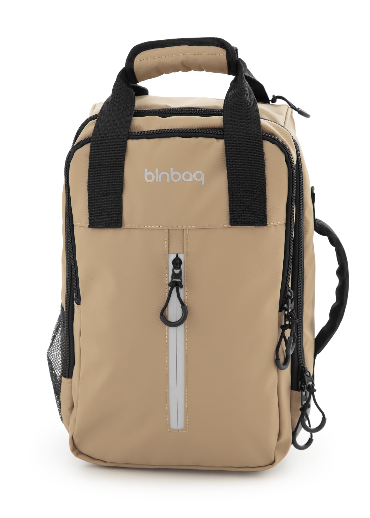 Blnbag M7 - Trolley de cabina 40×20×25 cm impermeable, maleta de mano ligera 20L para vuelos de Ryanair, bolsa de avión 2 ruedas y compartimento acolchado para portátil, color champán