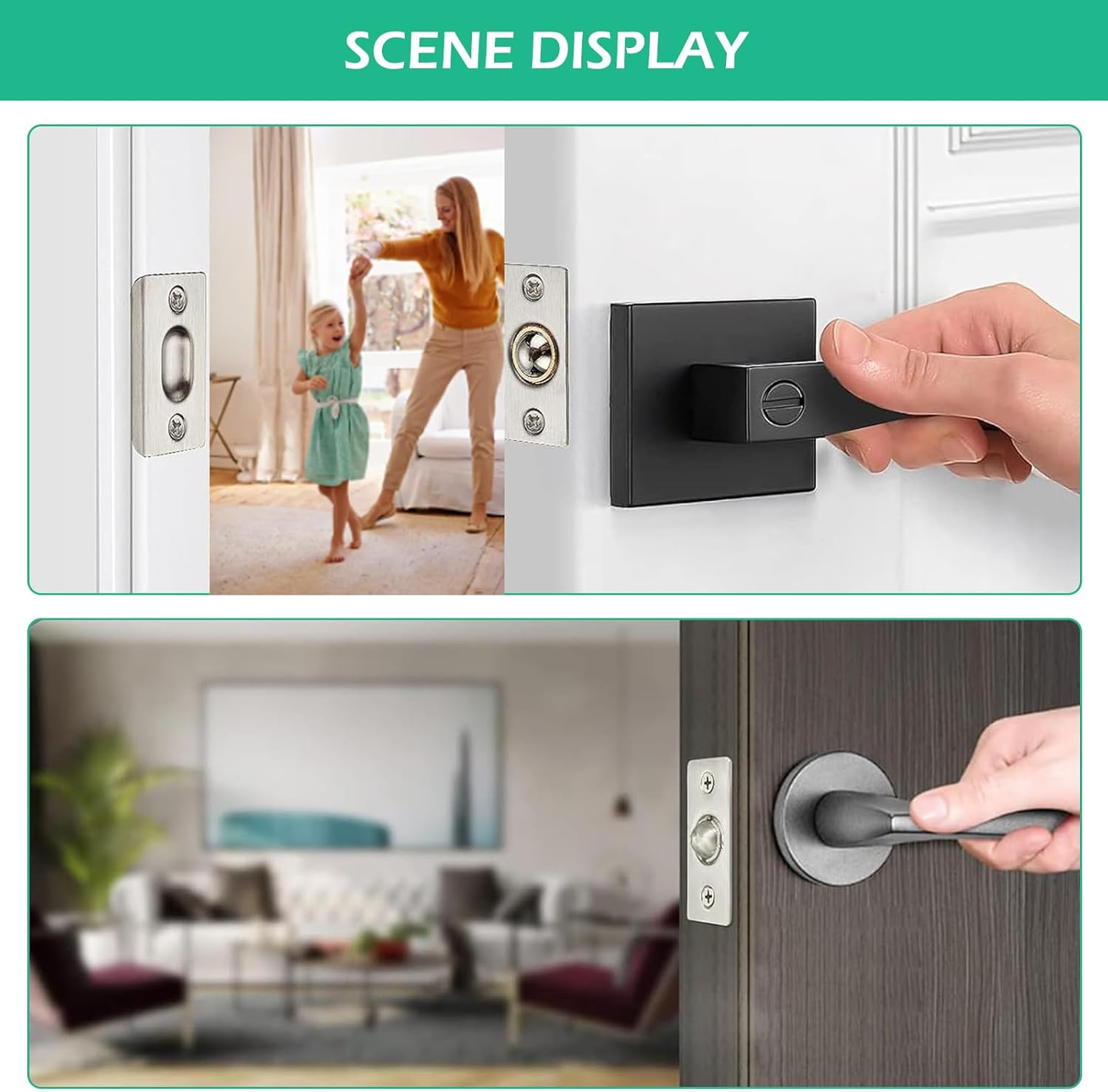 8 PCS Ball Door Catches for Internal Doors Stainless Steel Roller Ball Latches Spring Loaded Ball Bearing Door Catch Hardware for Cupboard Closet Top