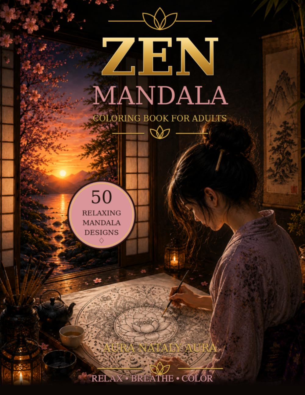 Zen Mandala: Coloring Book for Adults