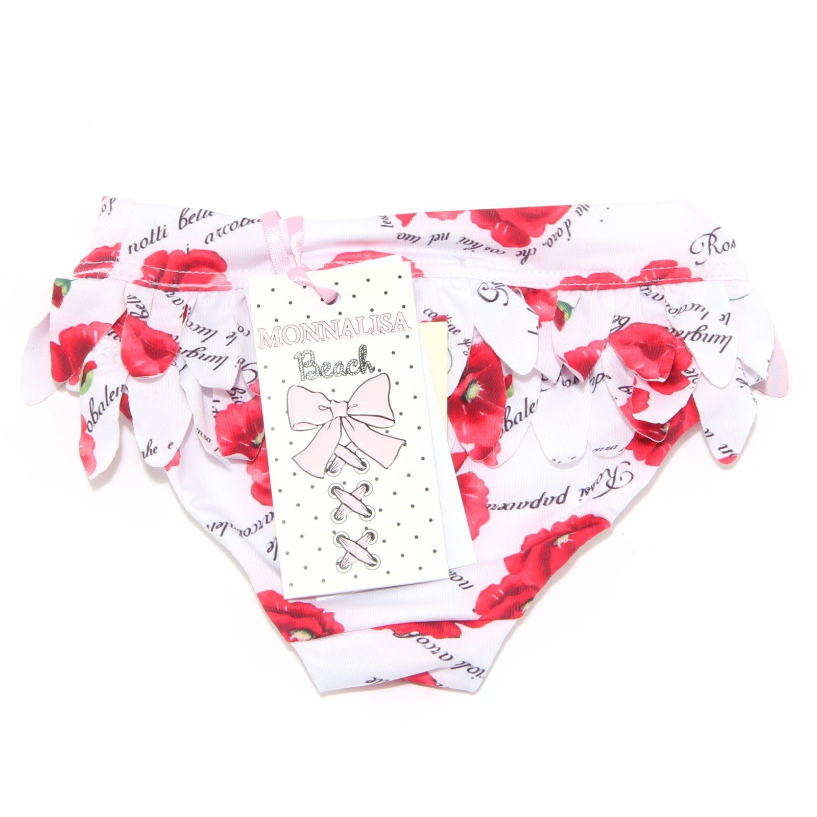 MONNALISA 3997S Slip Mare Stampa Fiori Bimba Costume Swimwear Brief Kid