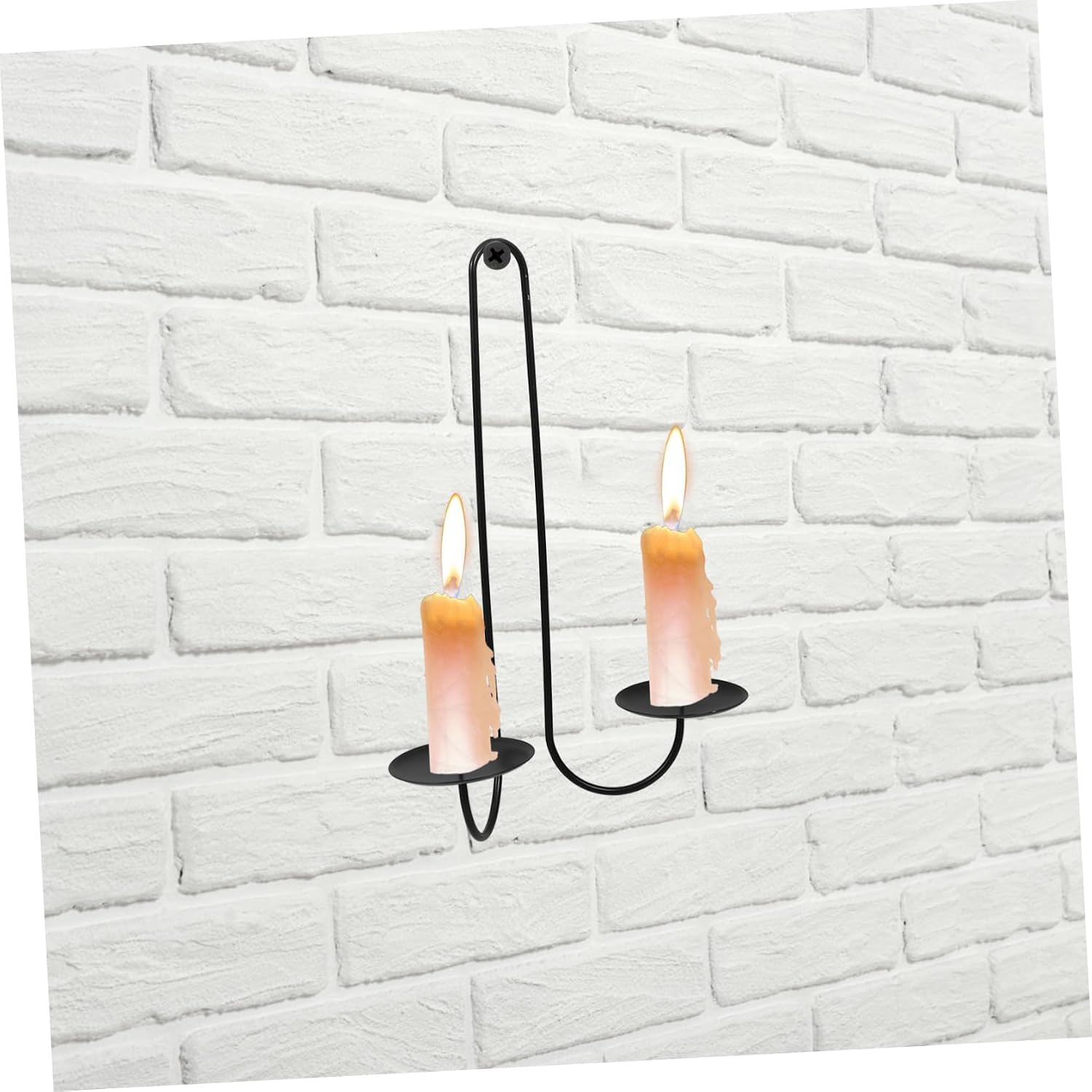 2pcs Iron Wall Mounted Candle Sconces Double Arms for Homes