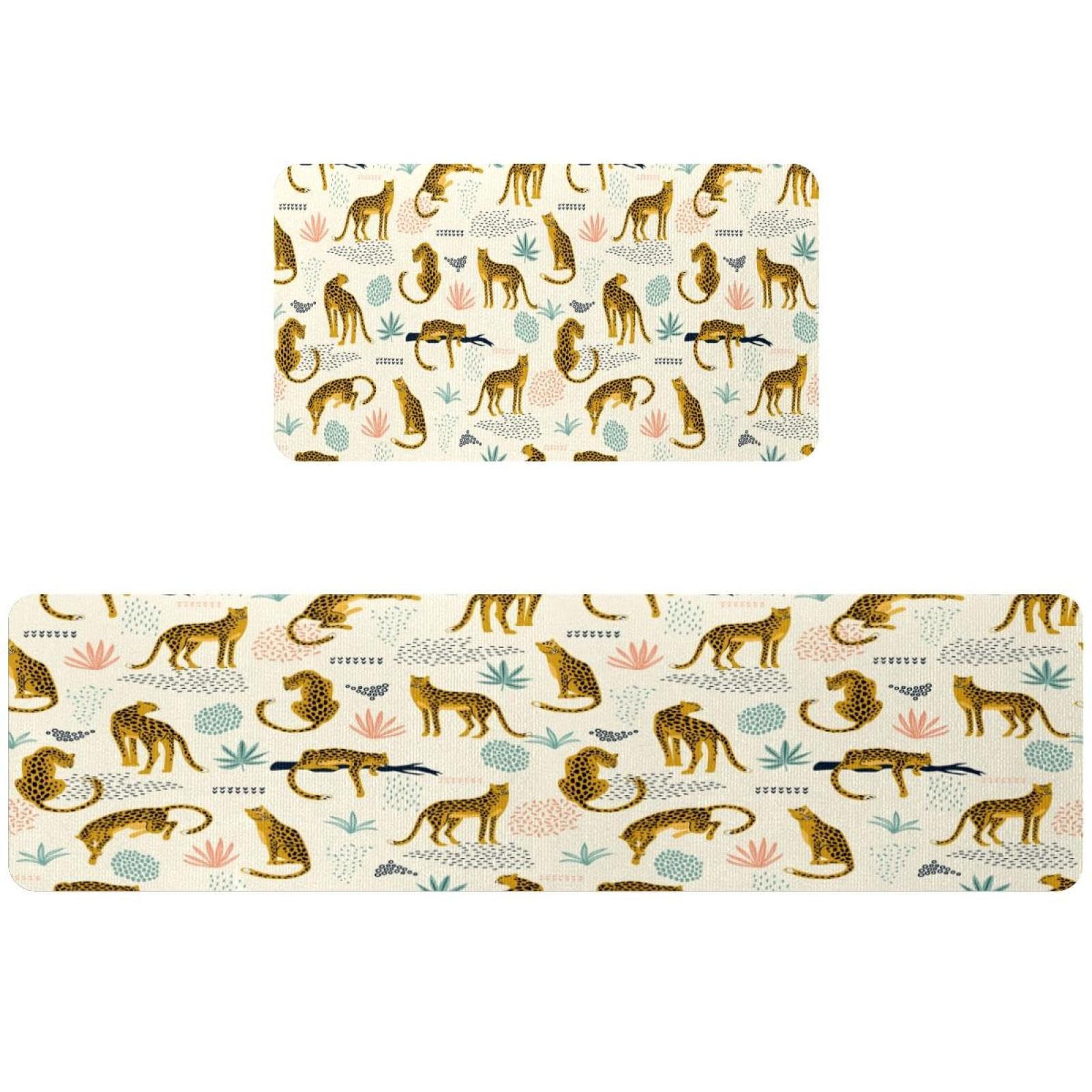 Tapis de cuisine antidérapant lot de 2 absorbant et lavable en machine