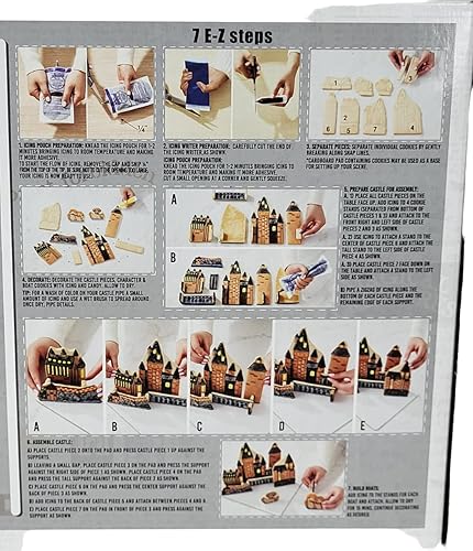 Miniatura 4 de Create-A-Treat Wizarding World Harry Potty Construye tu propio kit de galletas del castillo de Hogwarts